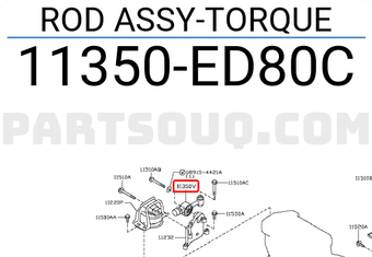 Nissan 11350ED80C ROD ASSY-TORQUE
