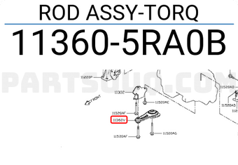Nissan 113605RA0B ROD ASSY-TORQ