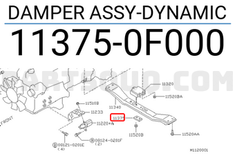 Nissan 113750F000 DAMPER ASSY-DYNAMIC