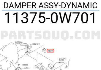 Nissan 113750W701 DAMPER ASSY-DYNAMIC