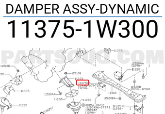 Nissan 113751W300 DAMPER ASSY-DYNAMIC