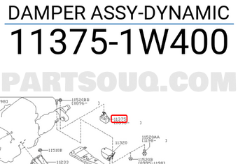 Nissan 113751W400 DAMPER ASSY-DYNAMIC