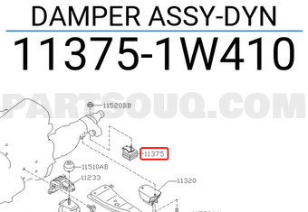 Nissan 113751W410 DAMPER ASSY-DYN