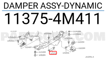 Nissan 113754M411 DAMPER ASSY-DYNAMIC