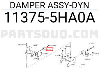 Nissan 113755HA0A DAMPER ASSY-DYN