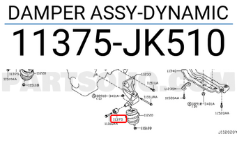 Nissan 11375JK510 DAMPER ASSY-DYNAMIC