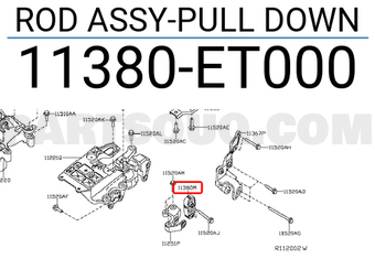 Nissan 11380ET000 ROD ASSY-PULL DOWN