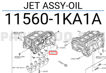 Nissan 115601KA1A JET ASSY-OIL