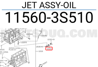 Nissan 115603S510 JET ASSY-OIL