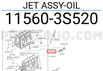 Nissan 115603S520 JET ASSY-OIL