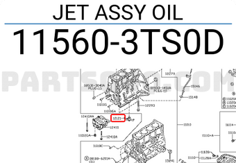 Nissan 115603TS0D JET ASSY OIL