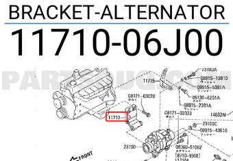 Nissan 1171006J00 BRACKET-ALTERNATOR