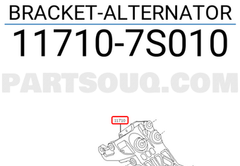 Nissan 117107S010 BRACKET-ALTERNATOR