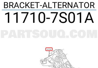 Nissan 117107S01A BRACKET-ALTERNATOR