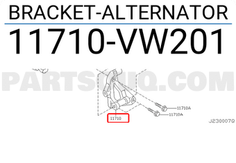 Nissan 11710VW201 BRACKET-ALTERNATOR
