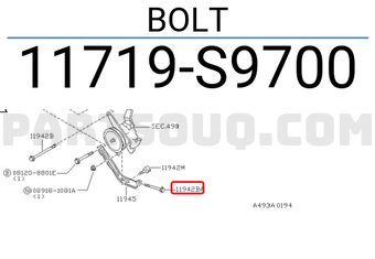 Nissan 11719S9700 BOLT