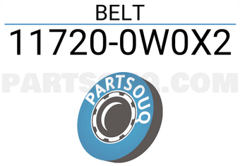 Nissan 117200W0X2 BELT