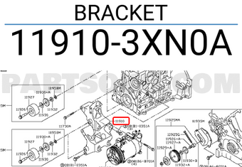 Nissan 119103XN0A BRACKET