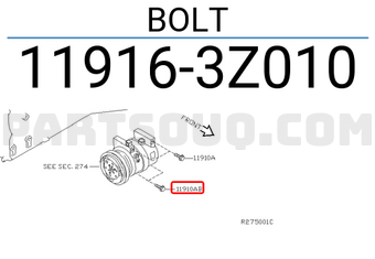 Nissan 119163Z010 BOLT