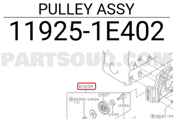 Nissan 119251E402 PULLEY ASSY