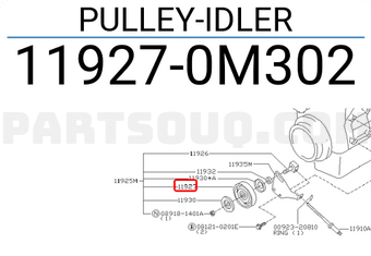 Nissan 119270M302 PULLEY-IDLER