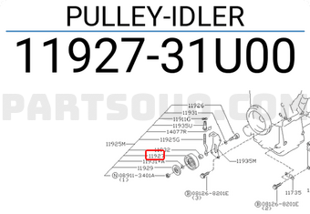 Nissan 1192731U00 PULLEY-IDLER