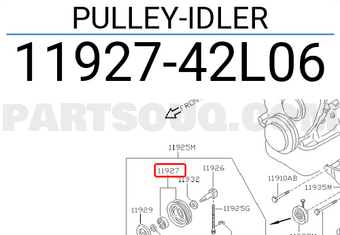 Nissan 1192742L06 PULLEY-IDLER