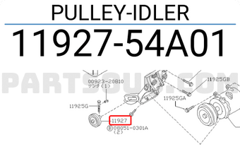 Nissan 1192754A01 PULLEY-IDLER