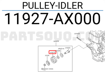 Nissan 11927AX000 PULLEY-IDLER