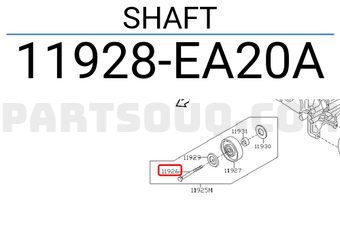 Nissan 11928EA20A SHAFT