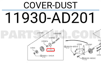 Nissan 11930AD201 COVER-DUST