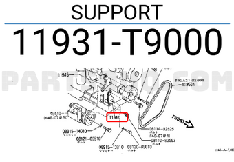 Nissan 11931T9000 SUPPORT