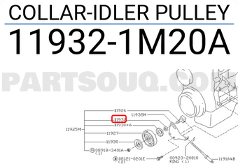 Nissan 119321M20A COLLAR-IDLER PULLEY