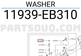 Nissan 11939EB310 WASHER