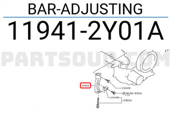 Nissan 119412Y01A BAR-ADJUSTING