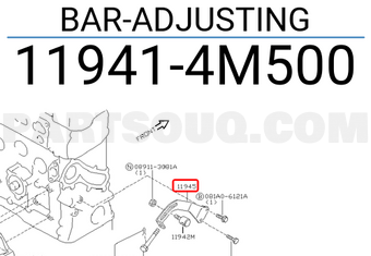 Nissan 119414M500 BAR-ADJUSTING