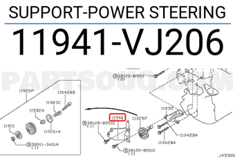 Nissan 11941VJ206 SUPPORT-POWER STEERING