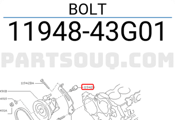 Nissan 1194843G01 BOLT