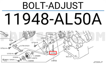 Nissan 11948AL50A BOLT-ADJUST