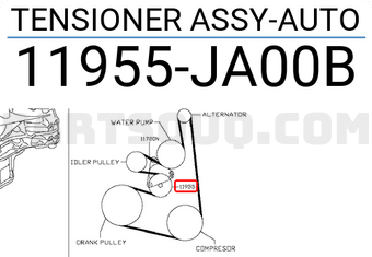 Nissan 11955JA00B TENSIONER ASSY-AUTO