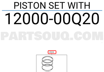 Nissan 1200000Q20 PISTON SET WITH