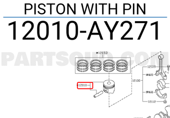 Nissan 12010AY271 PISTON WITH PIN