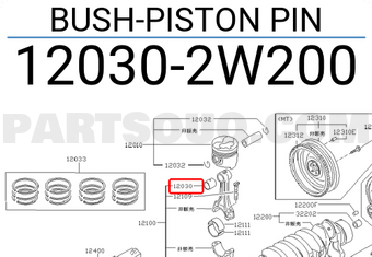 Nissan 120302W200 BUSH-PISTON PIN