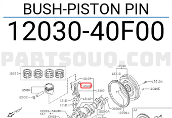 Nissan 1203040F00 BUSH-PISTON PIN