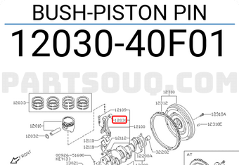 Nissan 1203040F01 BUSH-PISTON PIN