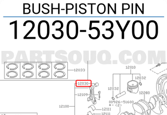 Nissan 1203053Y00 BUSH-PISTON PIN