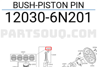 Nissan 120306N201 BUSH-PISTON PIN