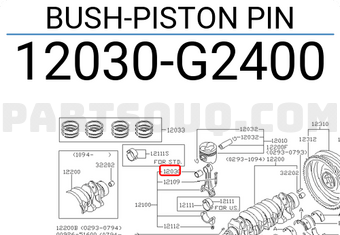 Nissan 12030G2400 BUSH-PISTON PIN