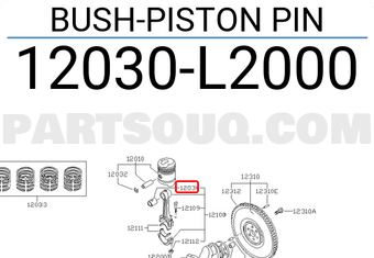 Nissan 12030L2000 BUSH-PISTON PIN