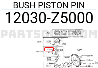 Nissan 12030Z5000 BUSH PISTON PIN